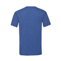 Retro Royal - Back - Fruit of the Loom Mens Valueweight Heather T-Shirt
