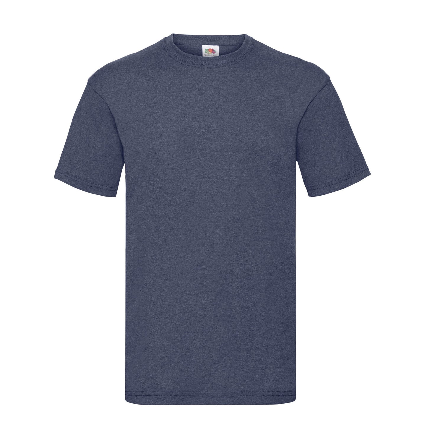 Vintage Navy - Front - Fruit of the Loom Mens Valueweight Heather T-Shirt
