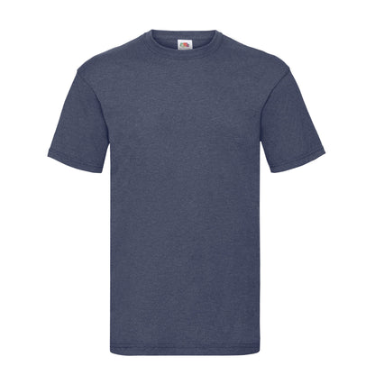 Vintage Navy - Front - Fruit of the Loom Mens Valueweight Heather T-Shirt