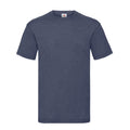 Vintage Navy - Front - Fruit of the Loom Mens Valueweight Heather T-Shirt