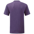 Purple - Back - Fruit of the Loom Mens Valueweight Heather T-Shirt
