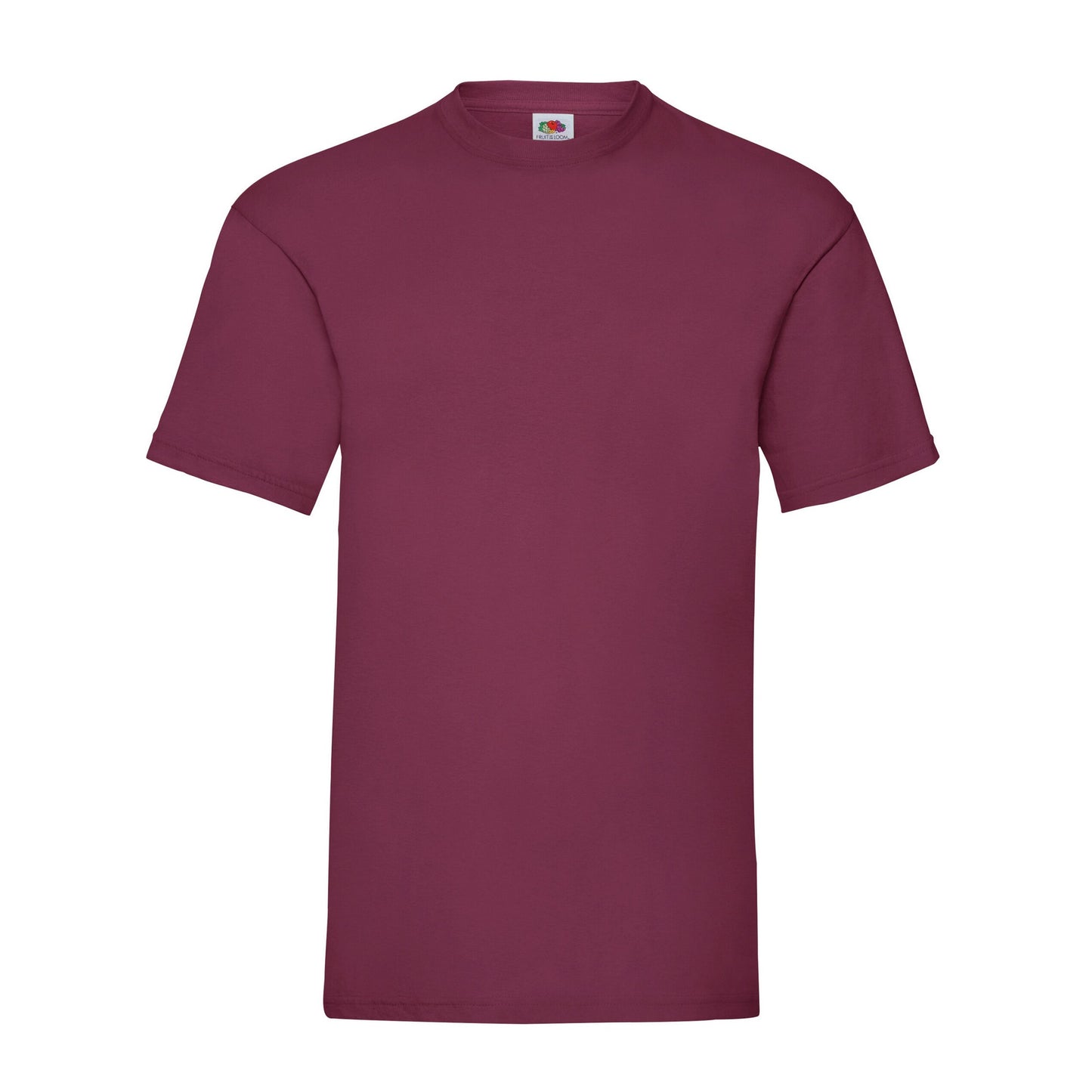 Burgundy - Front - Fruit of the Loom Mens Valueweight Heather T-Shirt