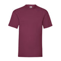 Burgundy - Front - Fruit of the Loom Mens Valueweight Heather T-Shirt