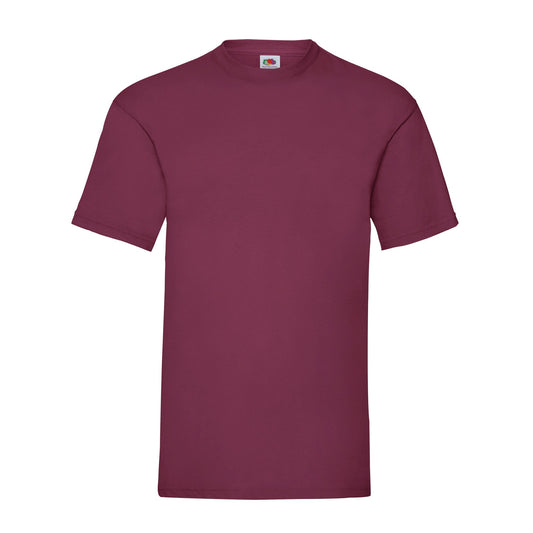 Burgundy - Front - Fruit of the Loom Mens Valueweight Heather T-Shirt