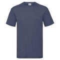 Vintage Navy - Front - Fruit of the Loom Mens Valueweight Heather T-Shirt