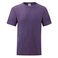 Purple - Front - Fruit of the Loom Mens Valueweight Heather T-Shirt