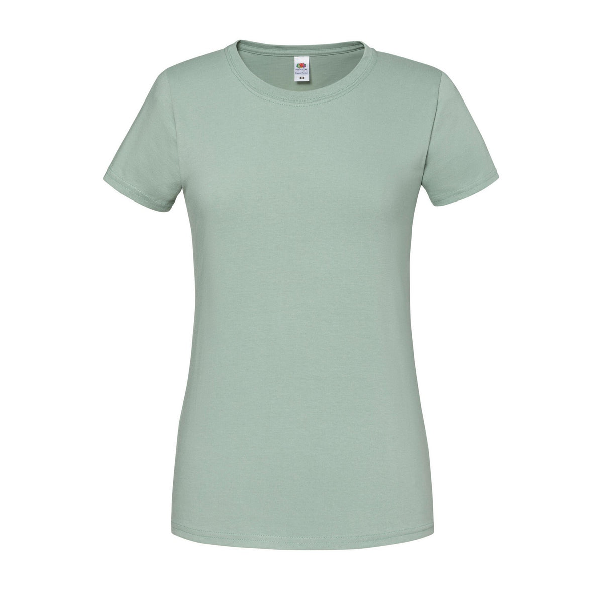 Sage - Front - Fruit of the Loom Womens-Ladies Iconic 195 Premium T-Shirt