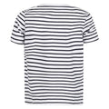 White-Oxford Navy - Back - SF Minni Childrens-Kids Striped T-Shirt