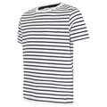 White-Oxford Navy - Lifestyle - SF Minni Childrens-Kids Striped T-Shirt