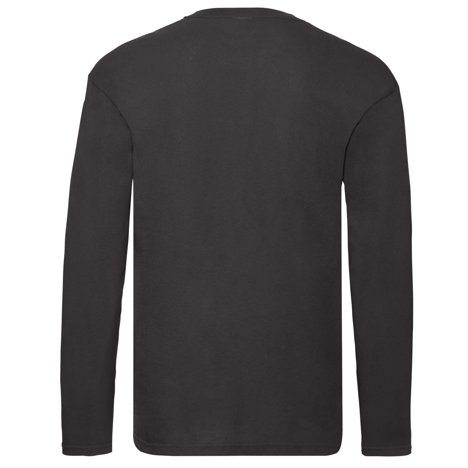 Black - Back - Fruit of the Loom Mens Original Long-Sleeved T-Shirt