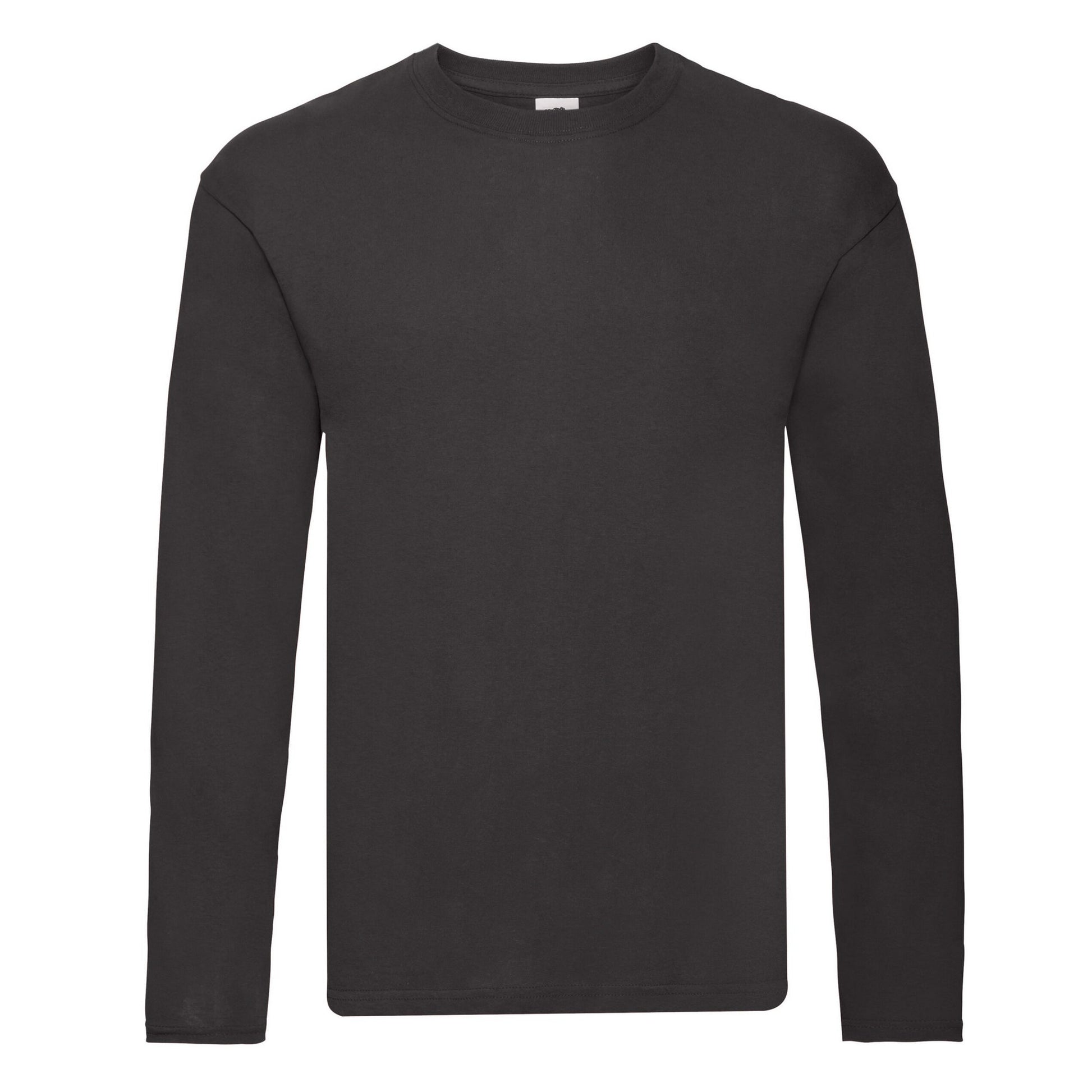Black - Front - Fruit of the Loom Mens Original Long-Sleeved T-Shirt