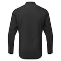 Black - Back - Premier Mens Banded Collar Long-Sleeved Formal Shirt