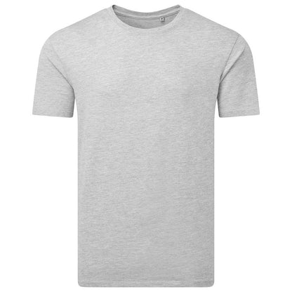 Grey - Front - Anthem Unisex Adult Marl Midweight T-Shirt