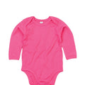 Fuchsia - Front - Babybugz Baby Organic Long-Sleeved Bodysuit