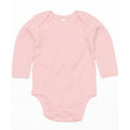 Powder Pink - Front - Babybugz Baby Organic Long-Sleeved Bodysuit