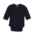 Black - Front - Babybugz Baby Organic Long-Sleeved Bodysuit