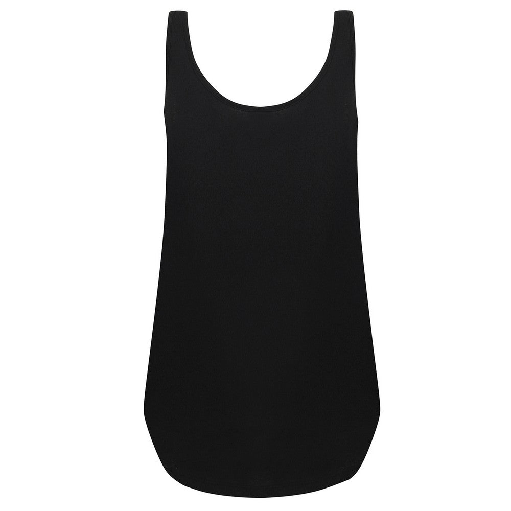 Black - Back - SF Womens-Ladies Slounge Tank Top