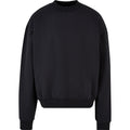 Black - Front - Build Your Brand Mens Ultra Heavy Crew Neck Sweatshirt