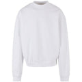 White - Front - Build Your Brand Mens Ultra Heavy Crew Neck Sweatshirt