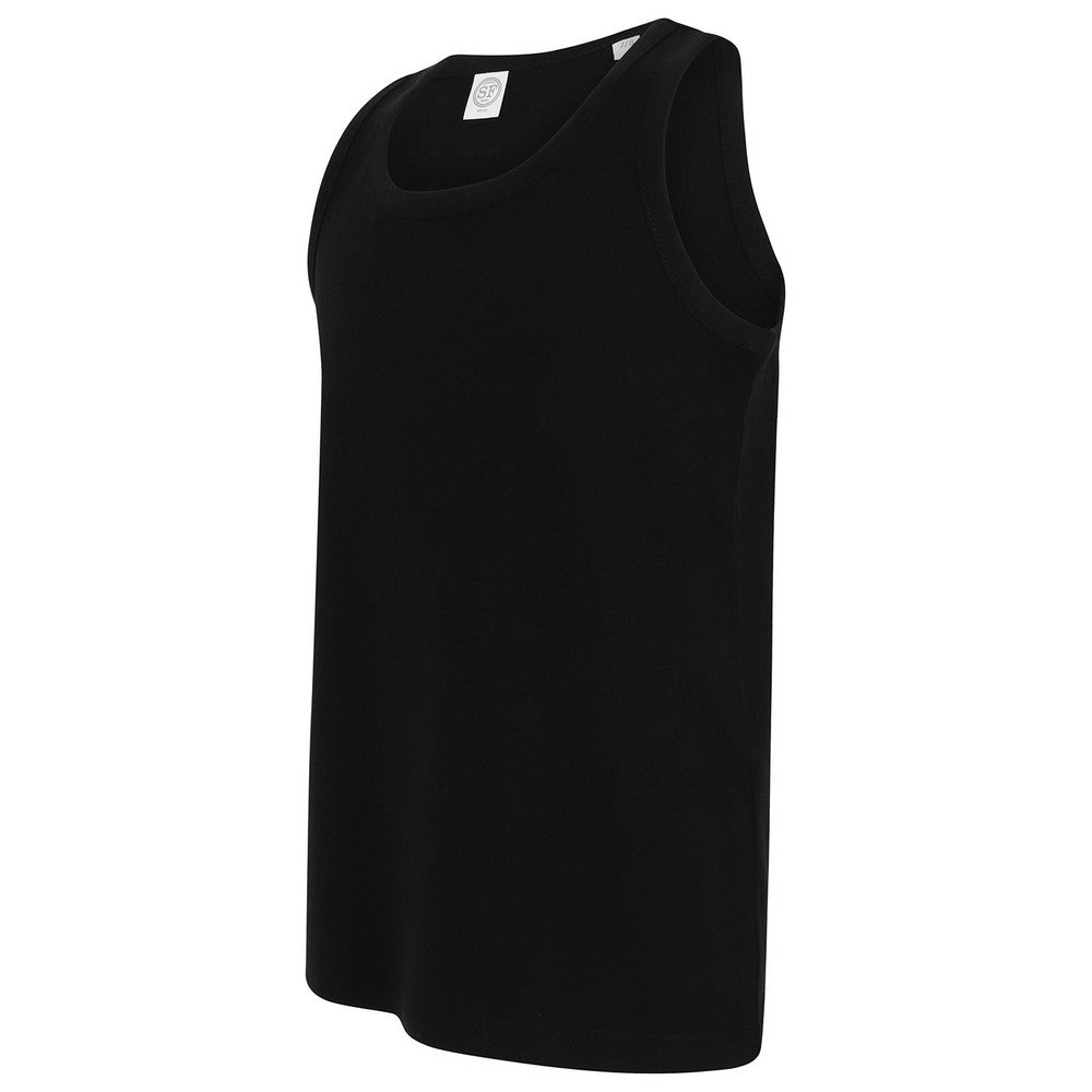 Black - Lifestyle - SF Minni Childrens-Kids Feel Good Stretch Vest Top