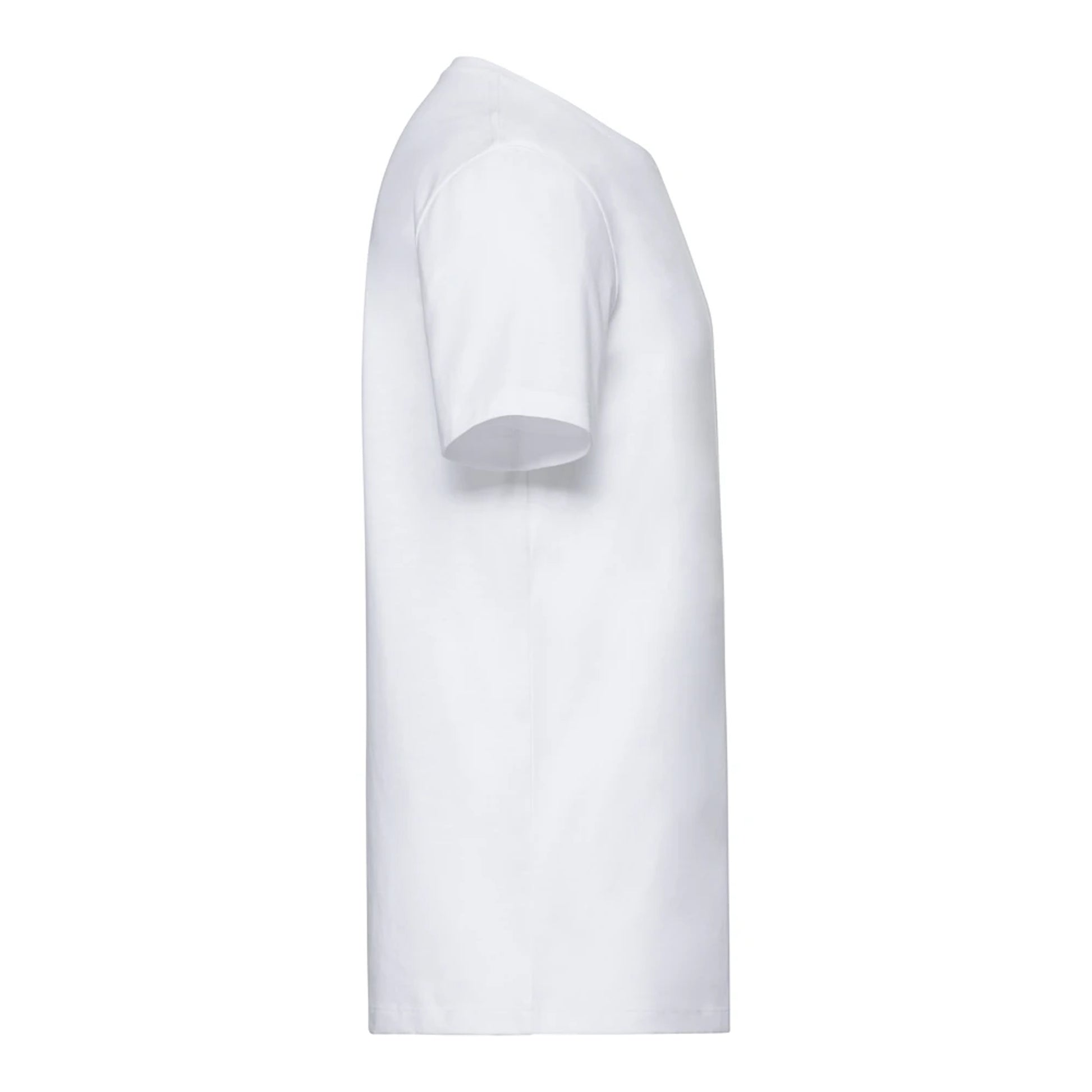 White - Side - Russell Mens Authentic Organic T-Shirt