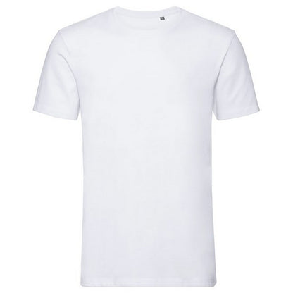 White - Front - Russell Mens Authentic Organic T-Shirt
