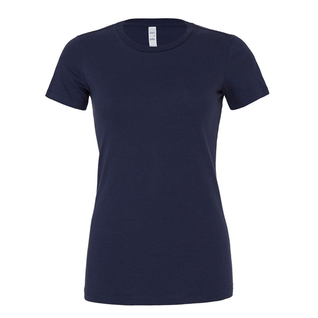 Navy - Front - Bella + Canvas Womens-Ladies The Favourite T-Shirt