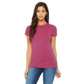Berry - Front - Bella + Canvas Womens-Ladies The Favourite T-Shirt