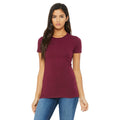 Maroon - Front - Bella + Canvas Womens-Ladies The Favourite T-Shirt