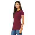 Maroon - Side - Bella + Canvas Womens-Ladies The Favourite T-Shirt