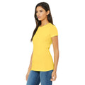Yellow - Side - Bella + Canvas Womens-Ladies The Favourite T-Shirt