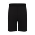 Black - Front - SF Minni Childrens-Kids Fashion Cycling Shorts