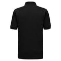 Black - Back - Russell Mens Piqué Hardwearing Polo Shirt