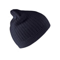 Navy - Front - Result Unisex Adult Double Knit Beanie