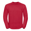 Classic Red - Front - Russell Mens Spotshield Heavy Duty Crew Neck Sweatshirt