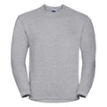 Light Oxford Grey - Front - Russell Mens Spotshield Heavy Duty Crew Neck Sweatshirt