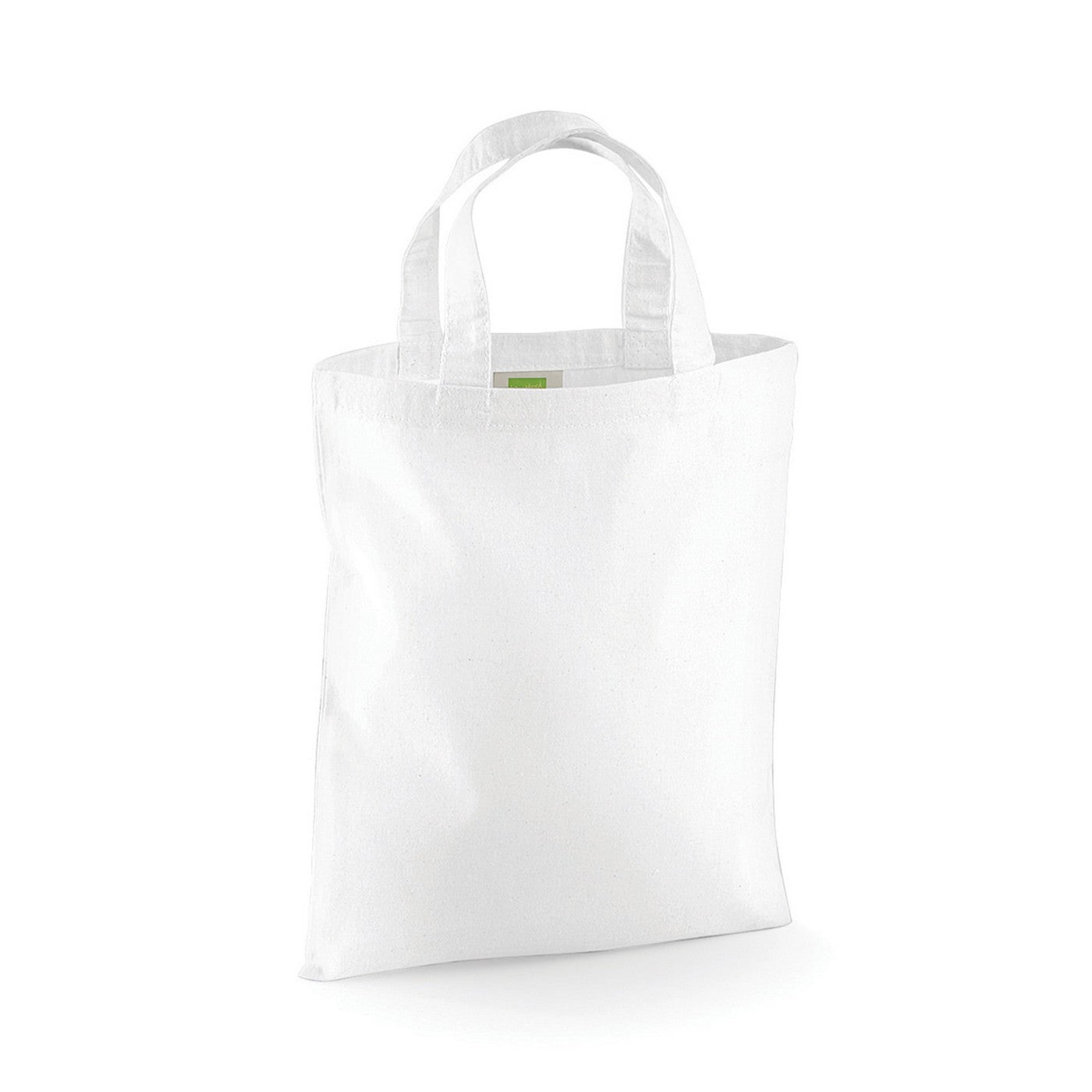 White - Front - Westford Mill Mini Reusable Tote Bag