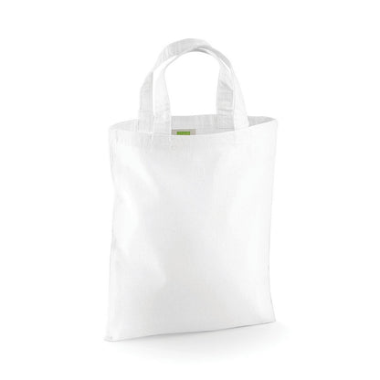 White - Front - Westford Mill Mini Reusable Tote Bag