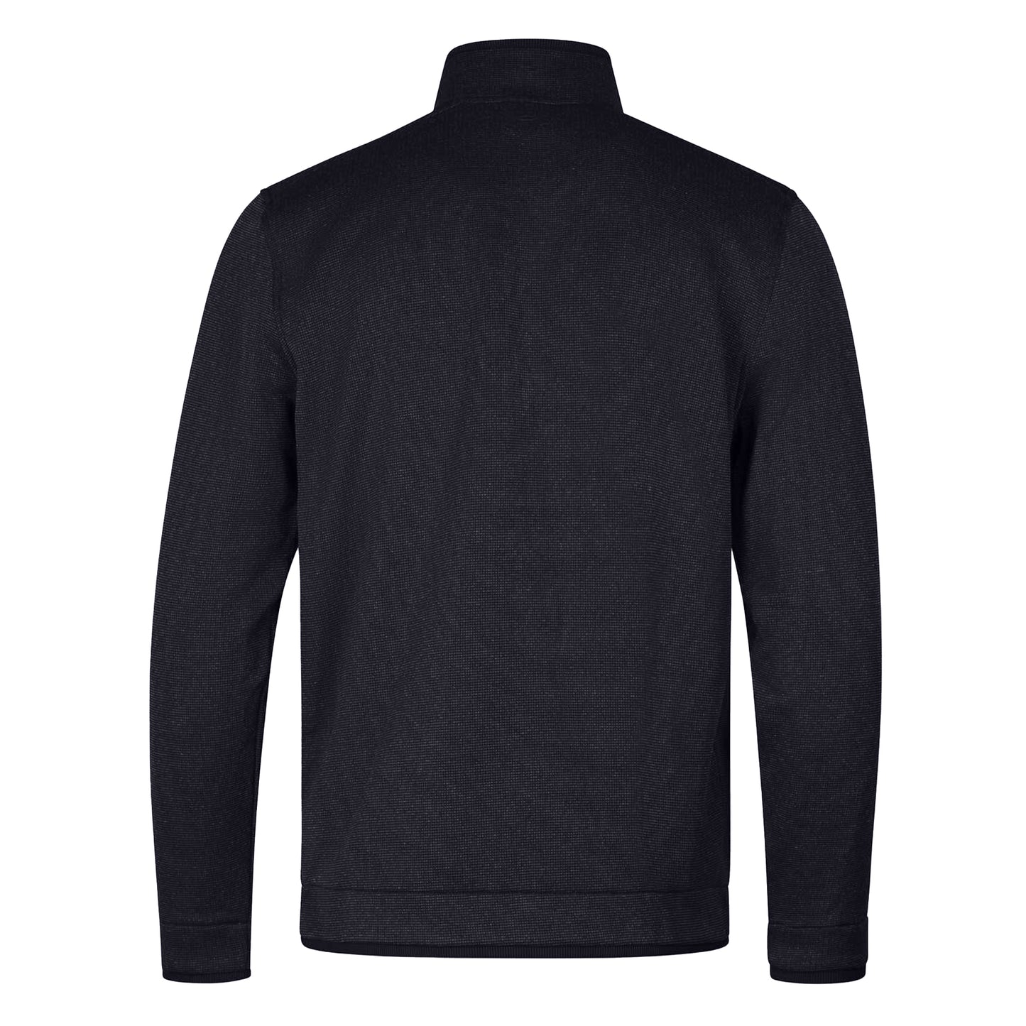 Black - Side - Under Armour Mens Quarter Zip Fleece Top
