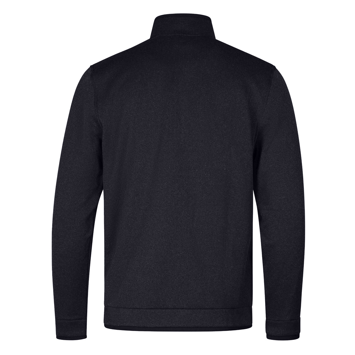 Black - Side - Under Armour Mens Quarter Zip Fleece Top