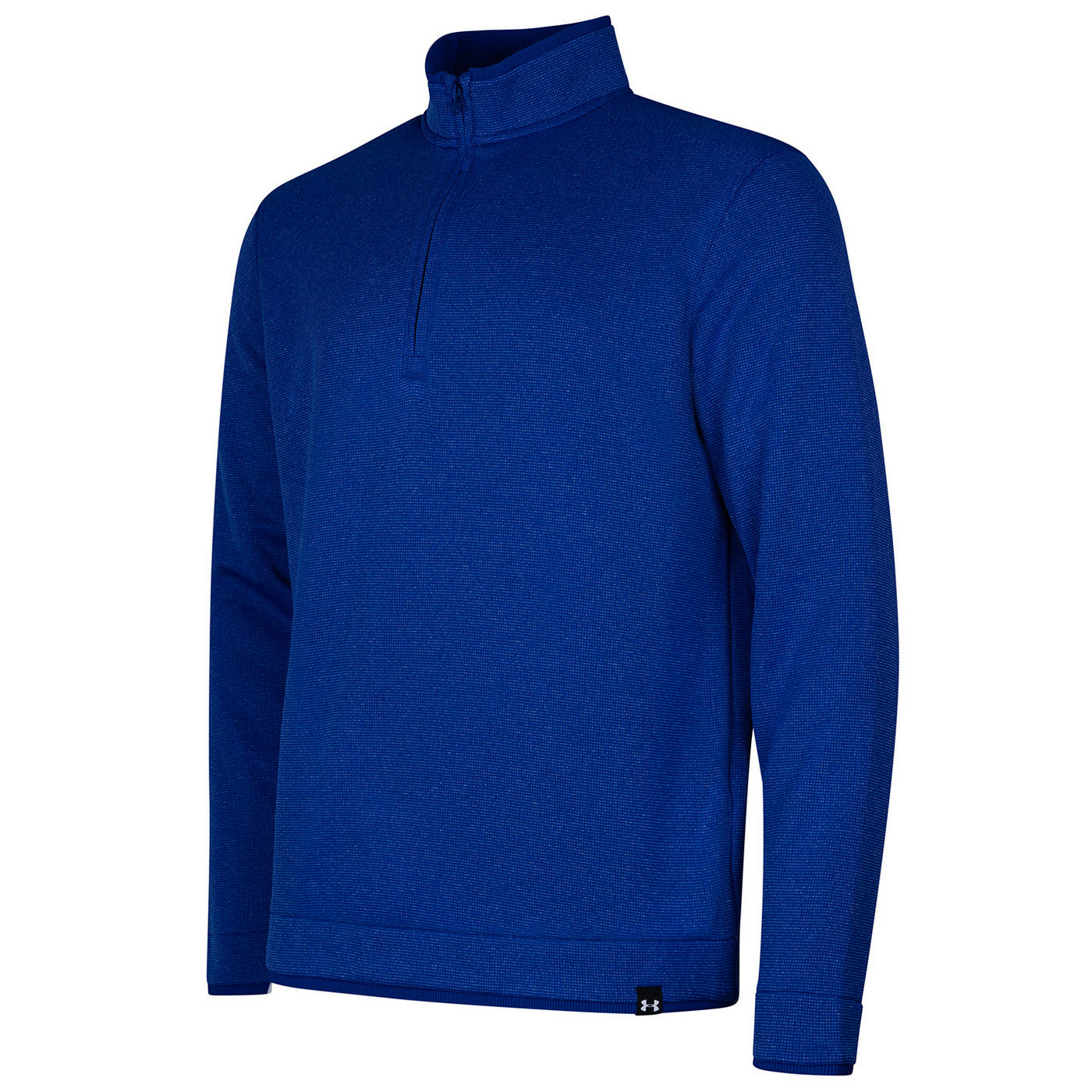 Royal Blue - Side - Under Armour Mens Quarter Zip Fleece Top