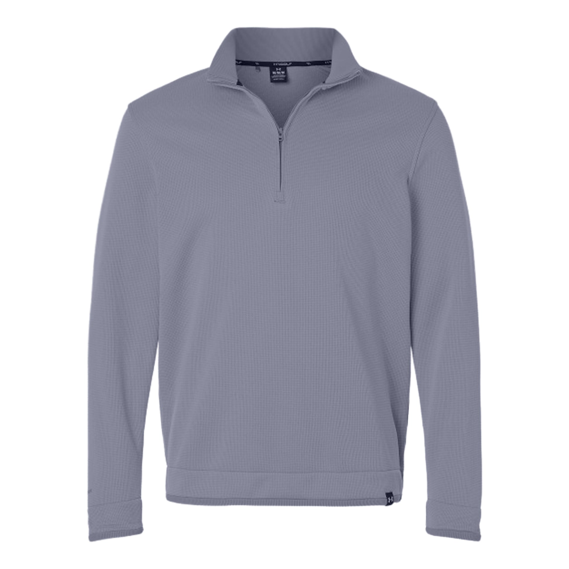 Steel - Front - Under Armour Mens Quarter Zip Fleece Top