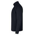 Black - Side - Under Armour Mens Quarter Zip Fleece Top