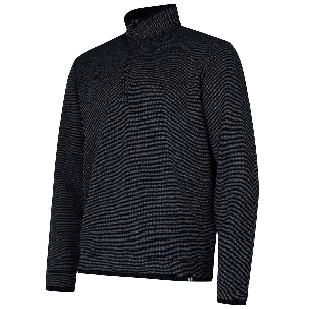 Black - Back - Under Armour Mens Quarter Zip Fleece Top