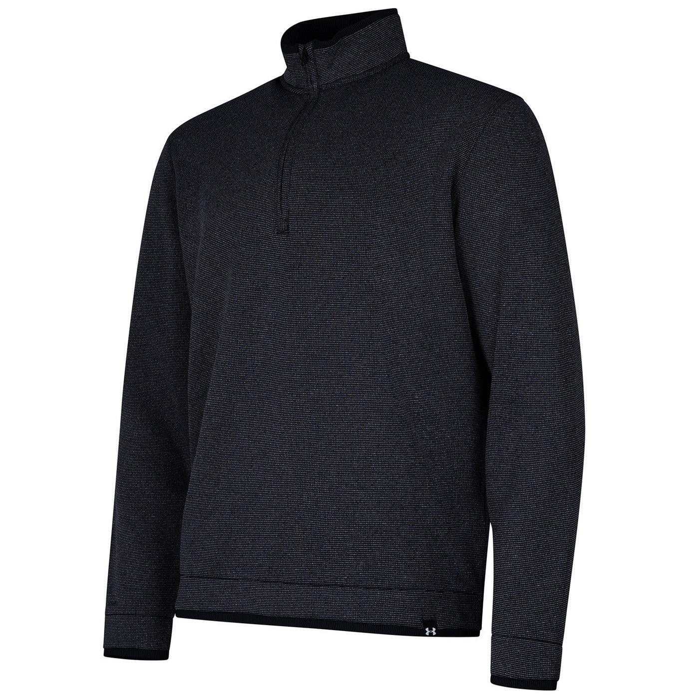 Black - Back - Under Armour Mens Quarter Zip Fleece Top