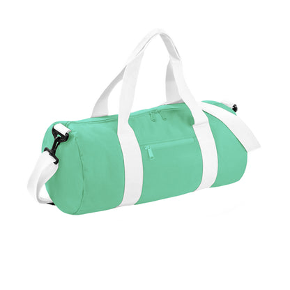 Mint Green-White - Front - Bagbase Original 20L Duffle Bag