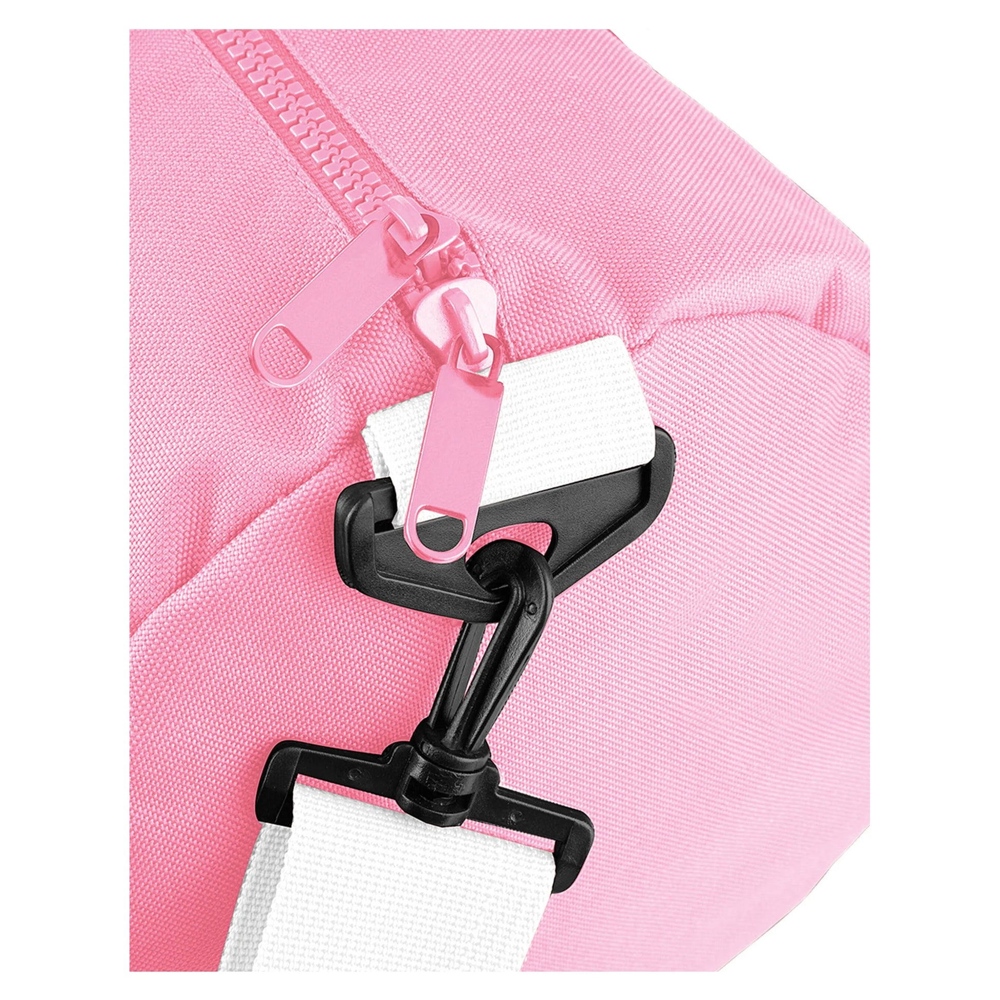 Classic Pink-White - Back - Bagbase Original 20L Duffle Bag