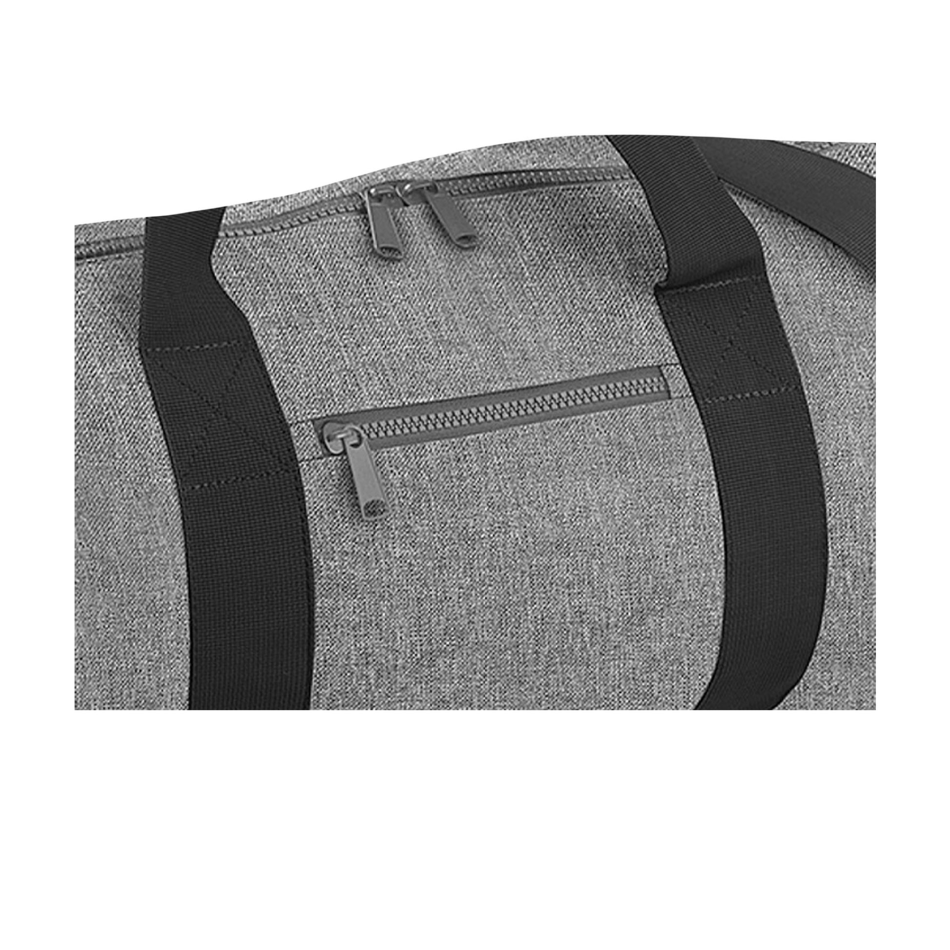 Grey Marl-Black - Back - Bagbase Original 20L Duffle Bag