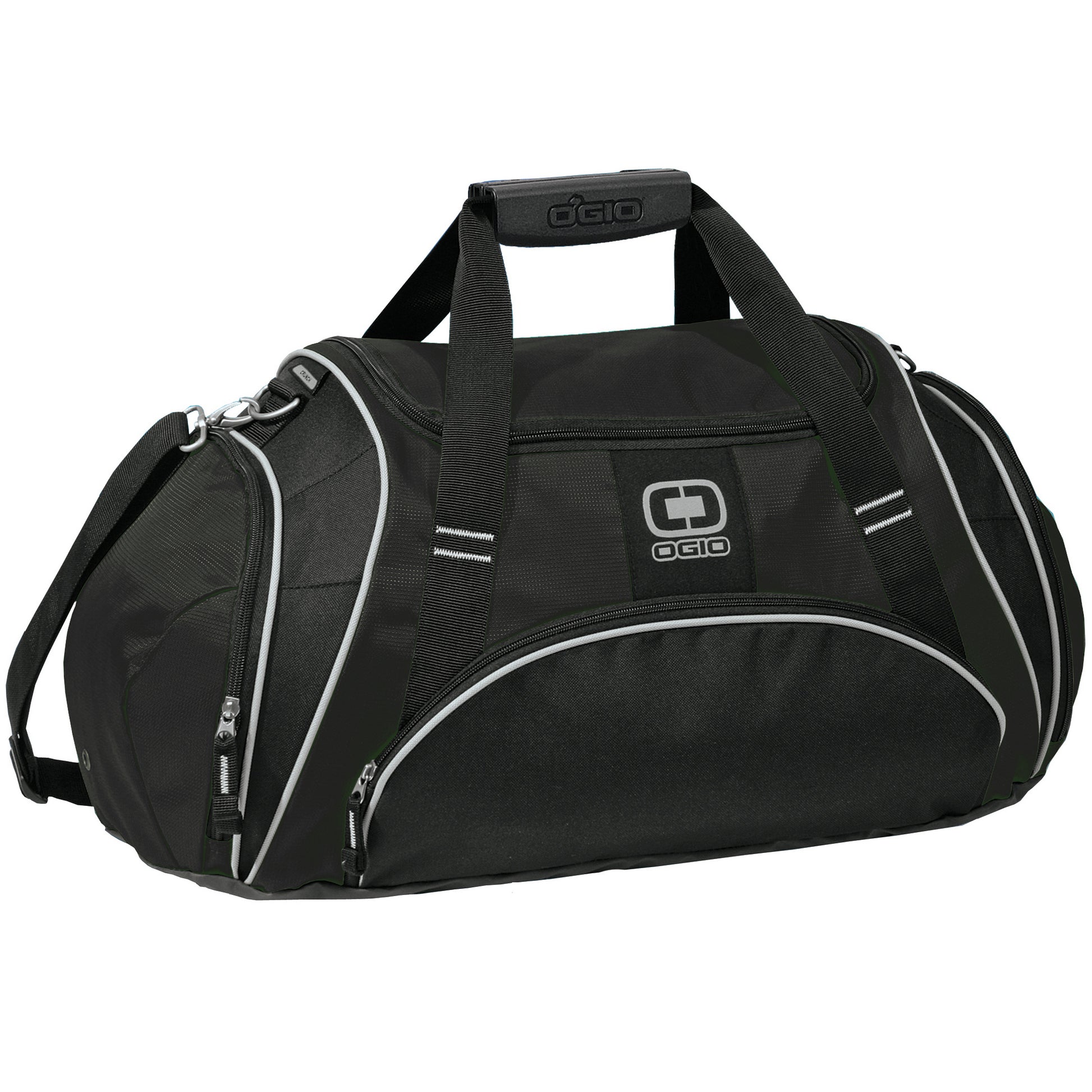 Black - Front - Ogio Crunch Sports - Gym Duffle Bag