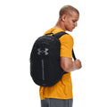 Black - Side - Under Armour Hustle Lite Backpack